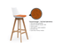 Luna White Barstool