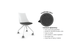 Luna Wheeled Guest Chair - White