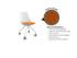 Luna Wheeled Guest Chair - White
