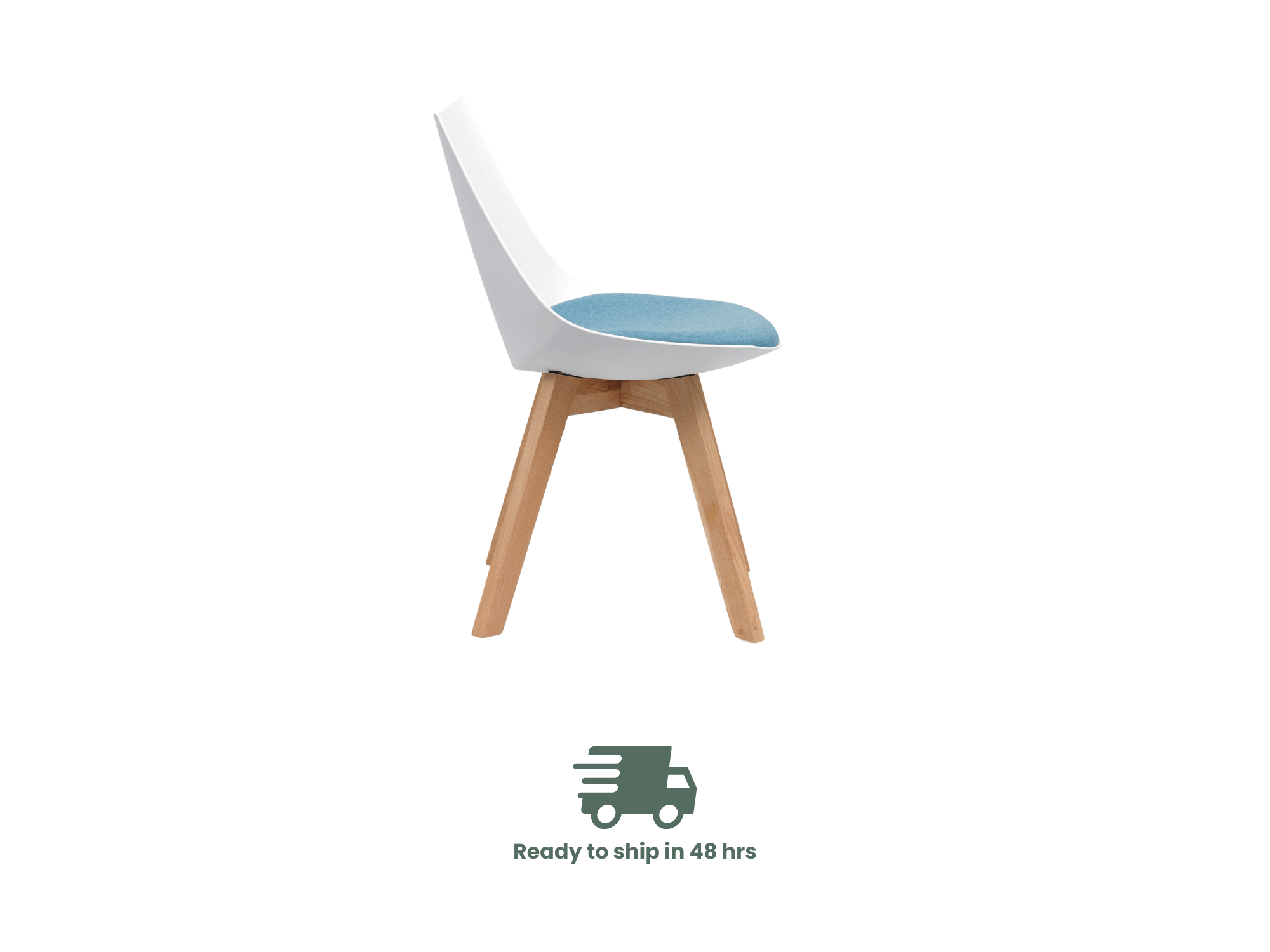 Luna Scoop Guest Chair - White