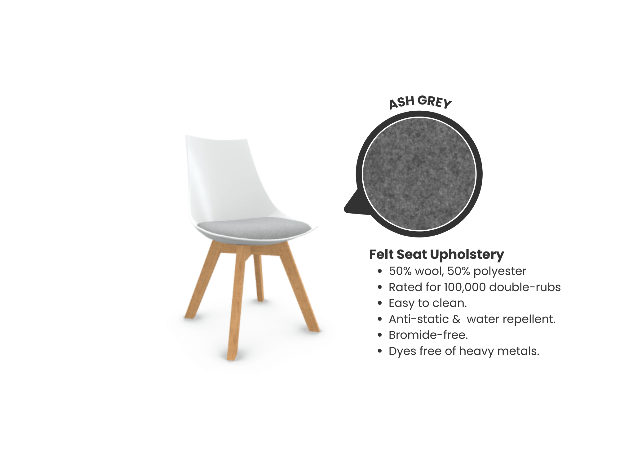 Luna Scoop Guest Chair - White