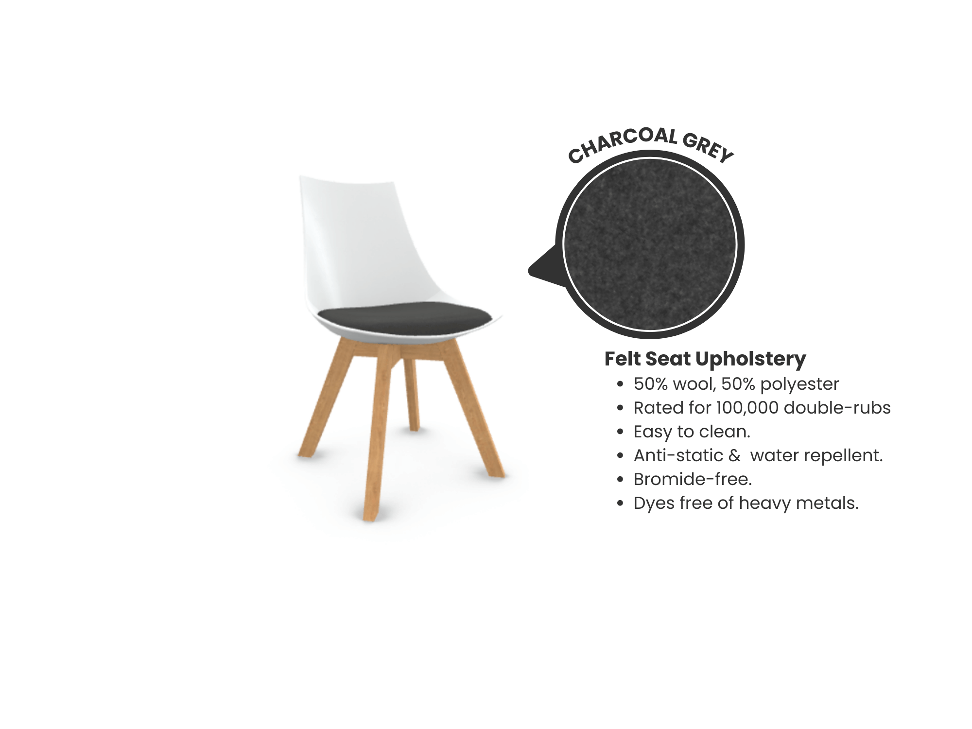 Luna Scoop Guest Chair - White