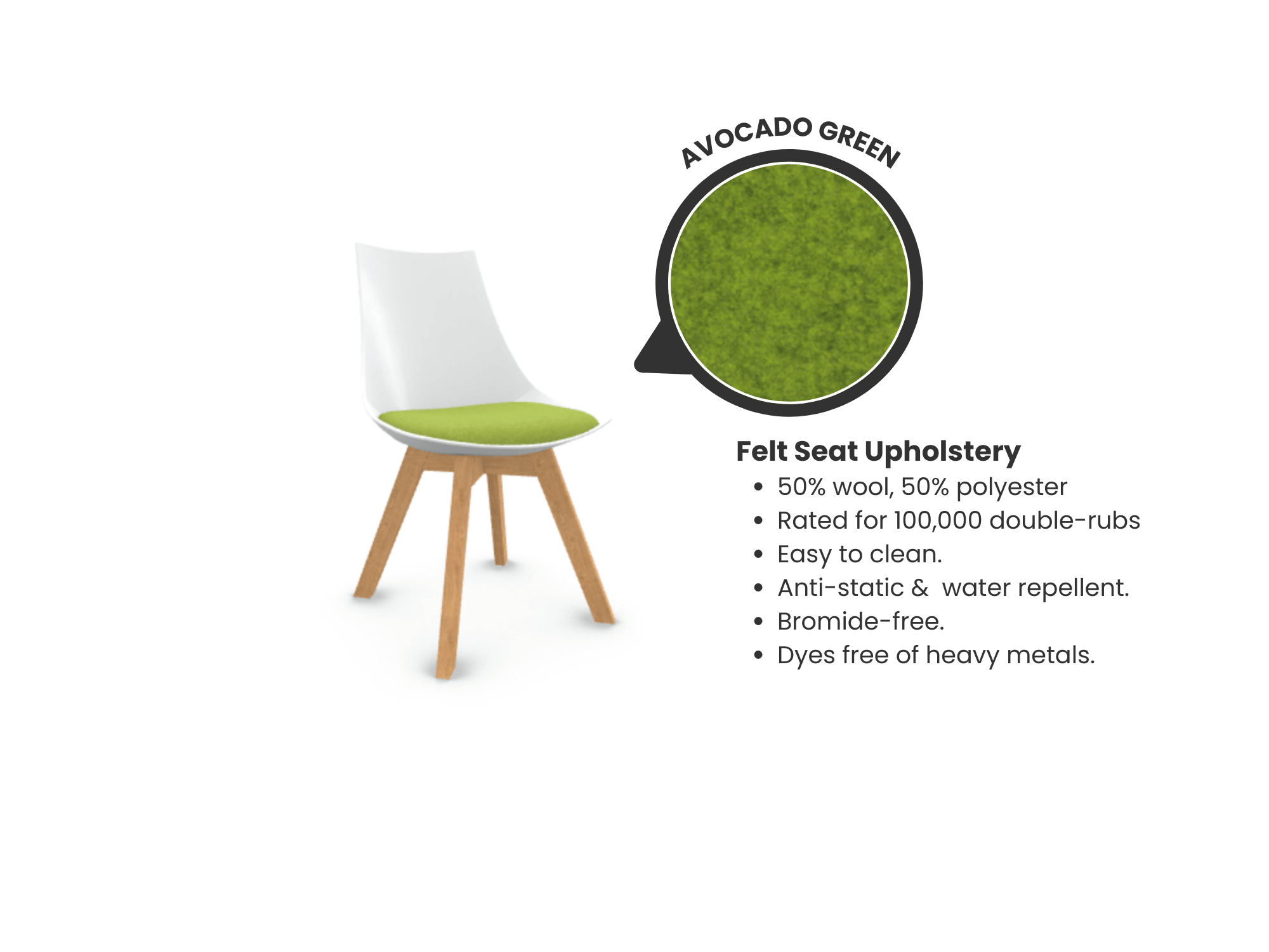 Luna Scoop Guest Chair - White
