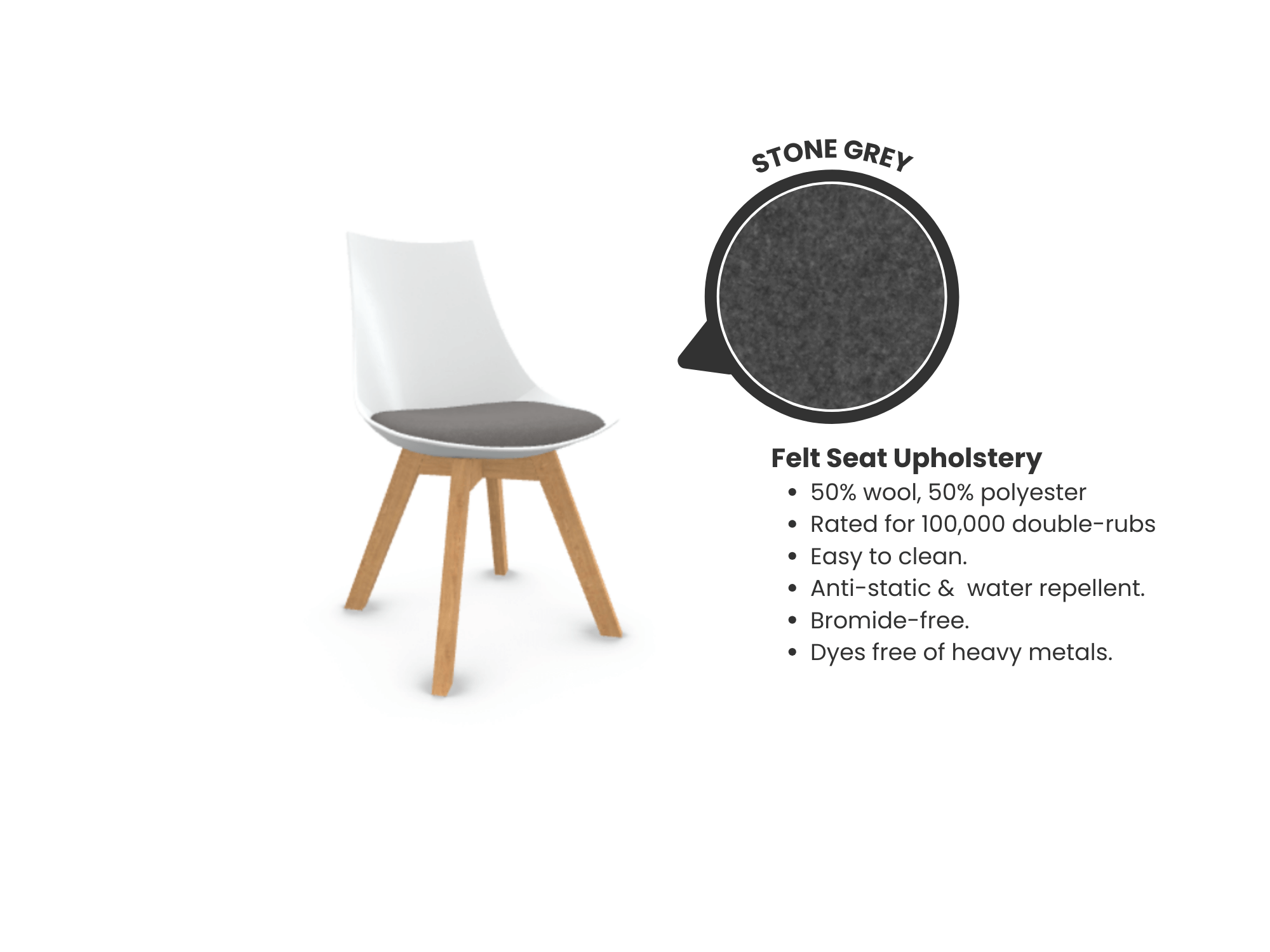 Luna Scoop Guest Chair - White