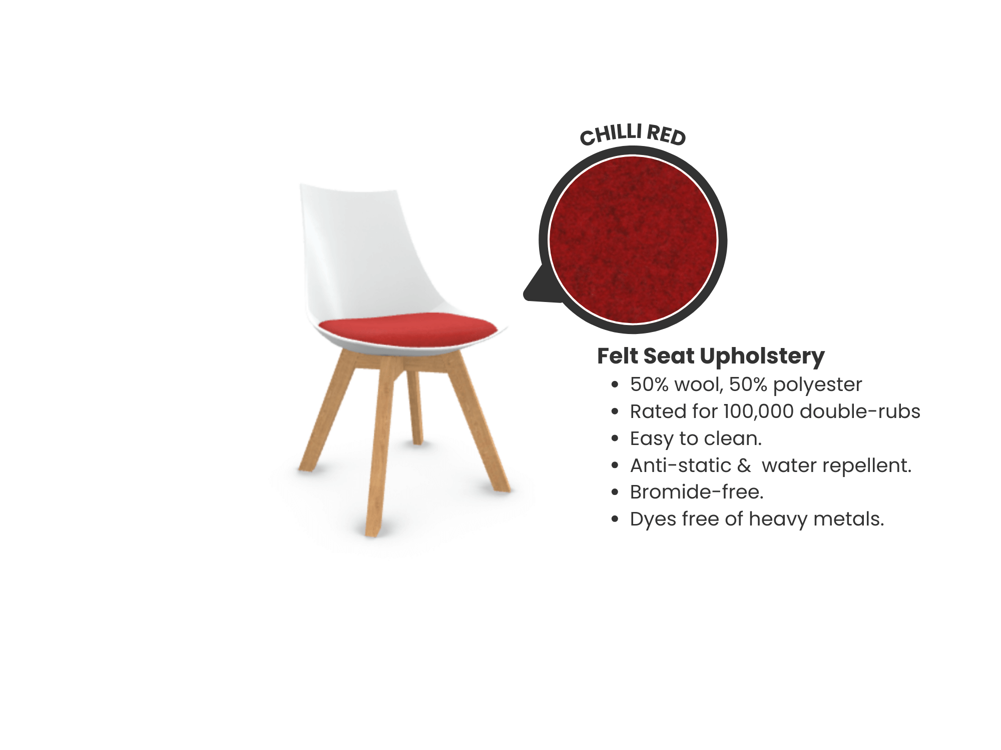 Luna Scoop Guest Chair - White