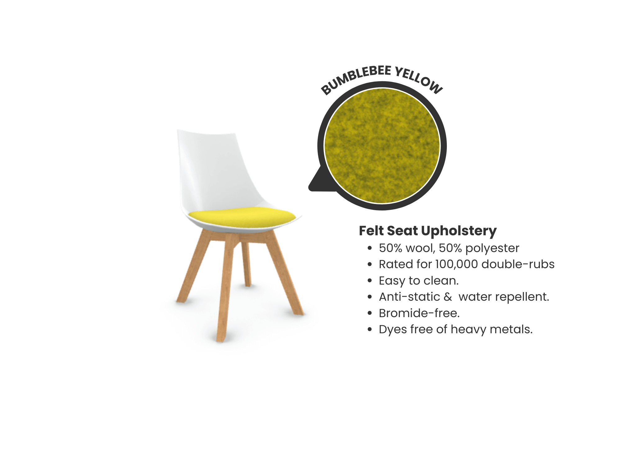 Luna Scoop Guest Chair - White