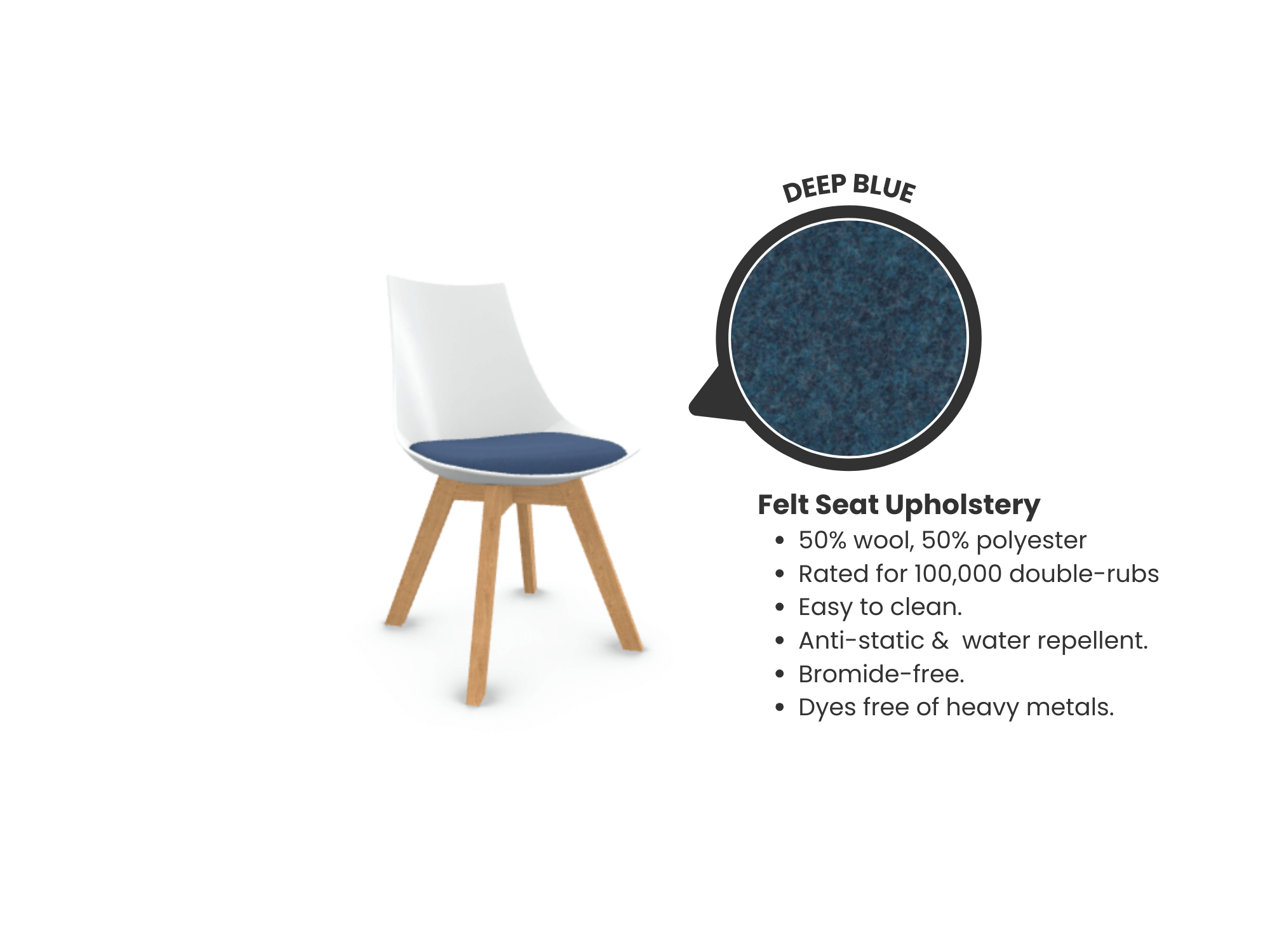 Luna Scoop Guest Chair - White