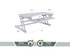 Rocelco DADRW - Sit Stand Desk Riser