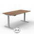 UpCentric 2LV Standing Desk - Silver